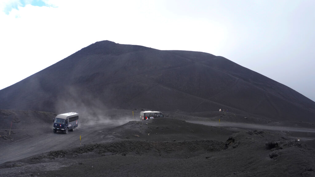 Bus up to Etna